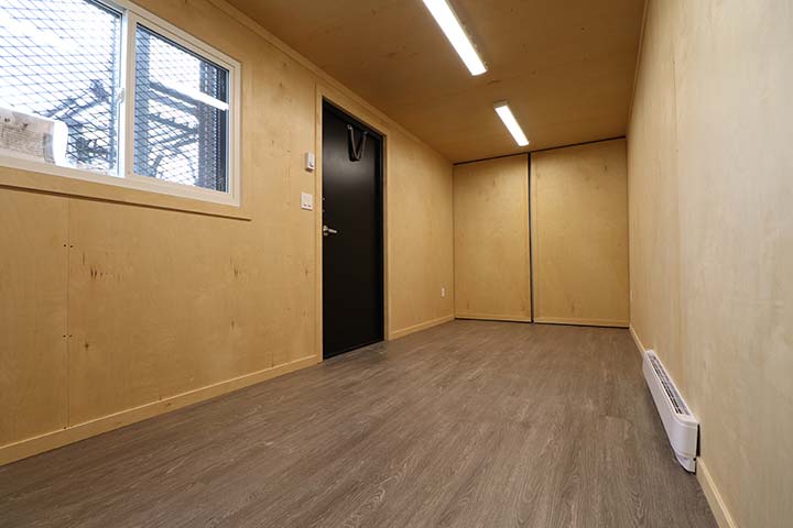 20’ Office CUBE – Wood Finished