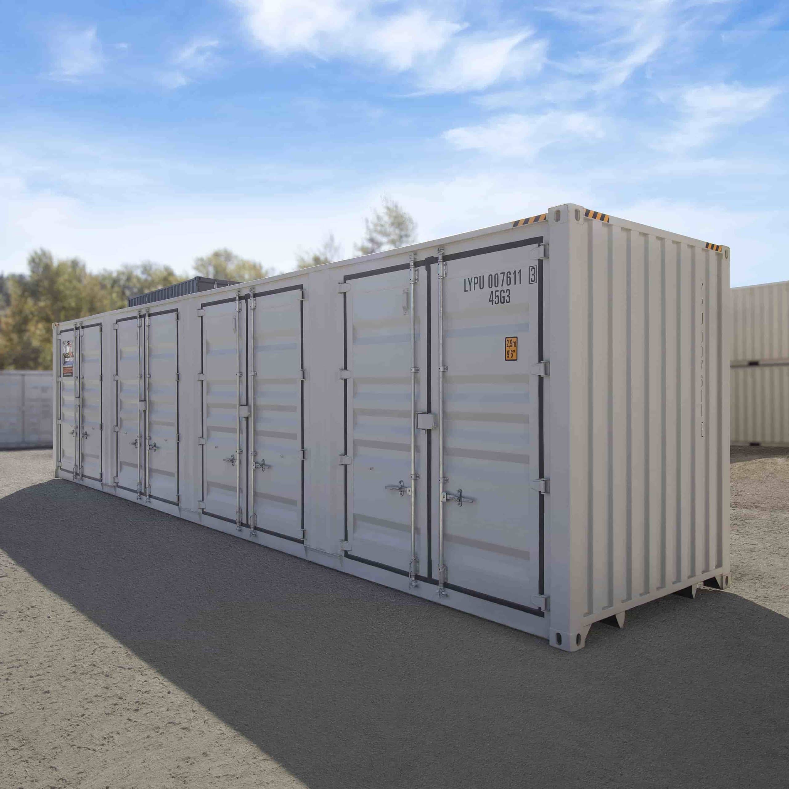 40’HC New (1-trip) Shipping Container with 4 x Side Doors - Tupcan Pty Ltd