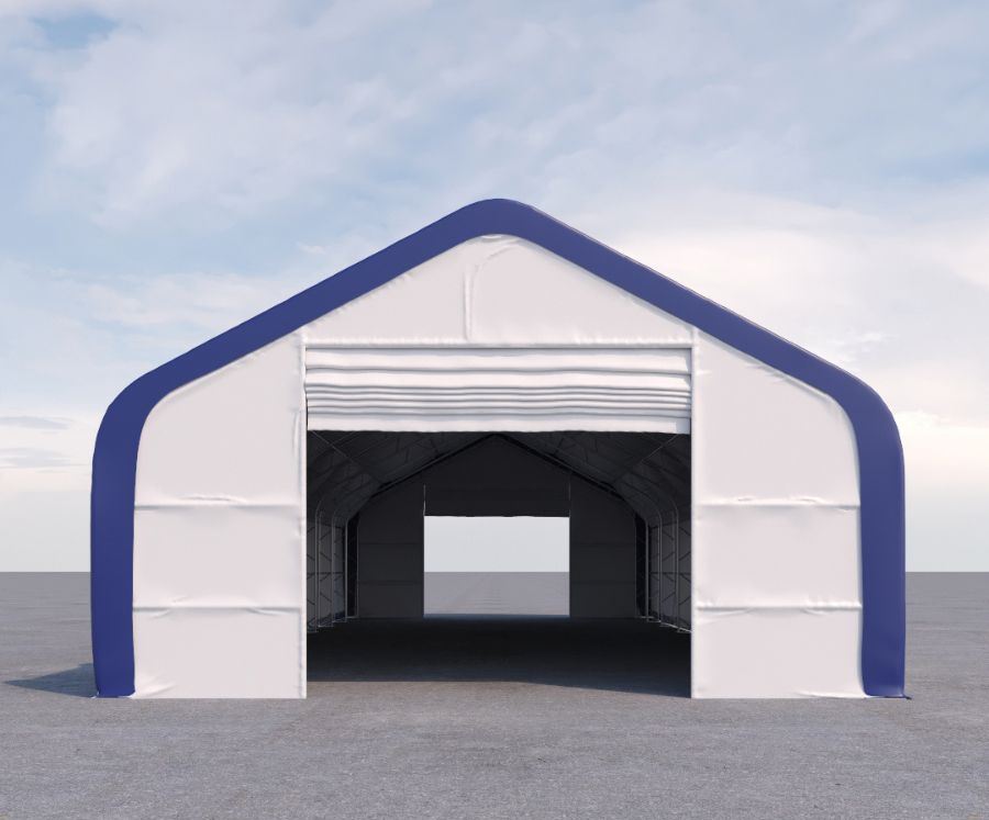 Dual Truss Storage Shelter (30′ x 80′ x 20′) - Tupcan Pty Ltd