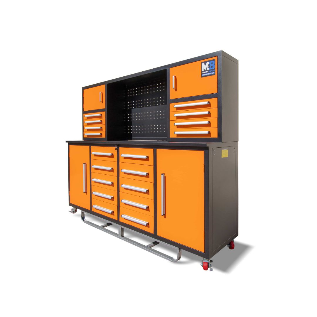 M&B | 7’ Workbench Cabinet with 18 Drawers - Tupcan Pty Ltd