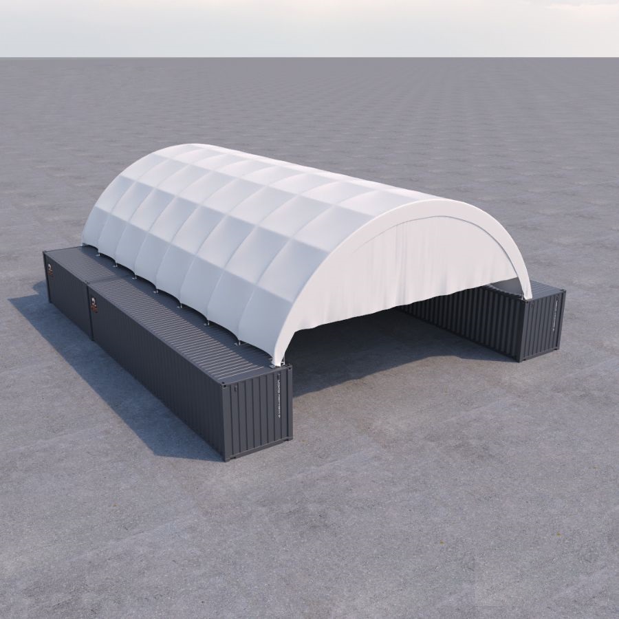 40’ x 60’ Container Shelter - Tupcan Pty Ltd