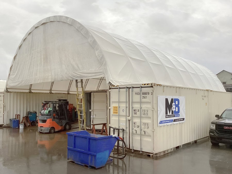 40’ x 60’ Container Shelter - Tupcan Pty Ltd