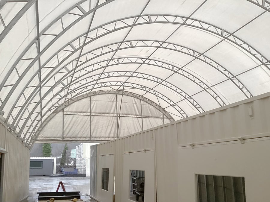 40’ x 60’ Container Shelter - Tupcan Pty Ltd