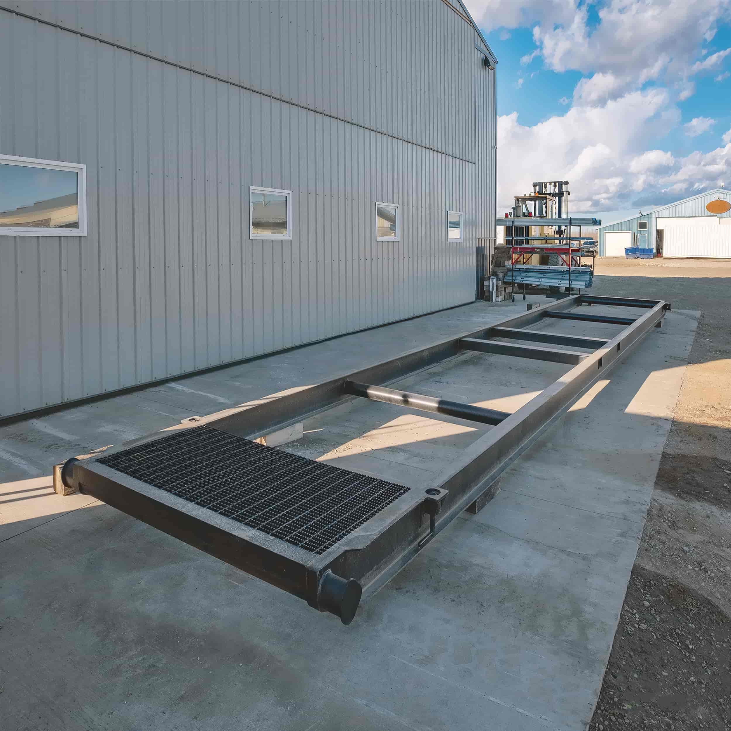 40’ Container skid w/ twist lock “Grated” - Tupcan Pty Ltd