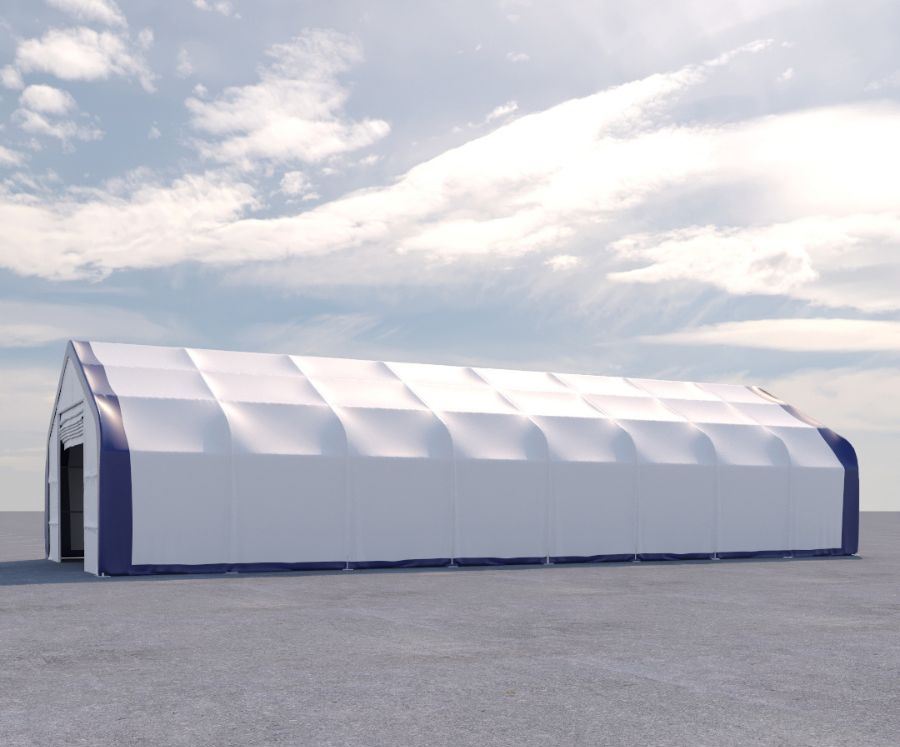 Dual Truss Storage Shelter (30′ x 80′ x 20′) - Tupcan Pty Ltd