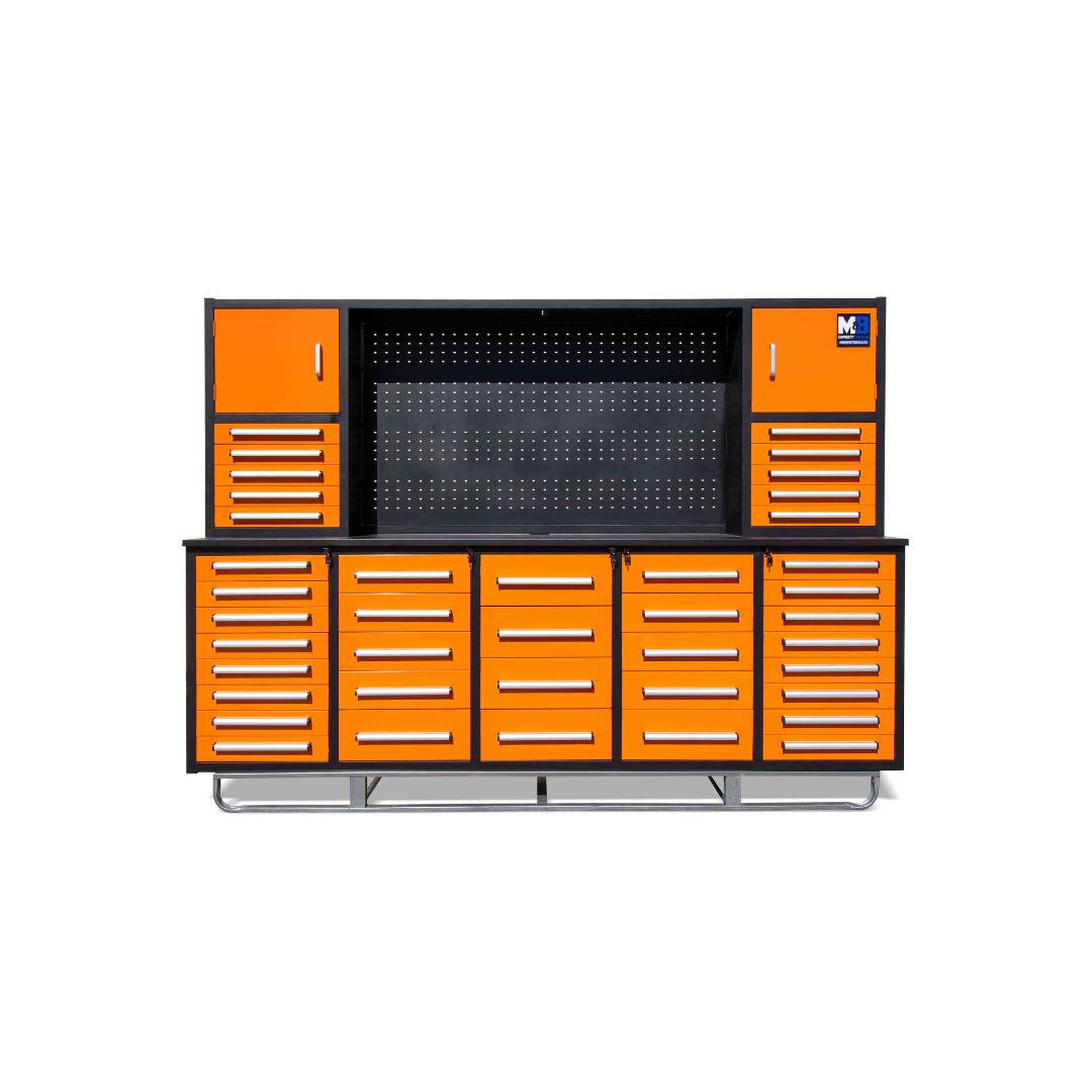 M&B | 10’ Workbench Cabinet with 40 Drawers - Tupcan Pty Ltd