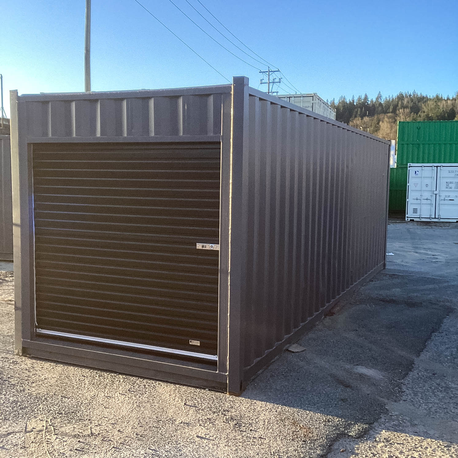 26′ Cut-Down Shipping Container w/Roll-Up Door - Tupcan Pty Ltd
